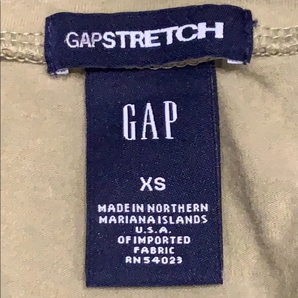 lt green Gap stretch V-neck short sleeve tee, XS - Picture 6 of 9